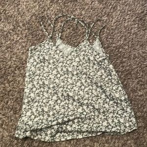 Green flower tank top
